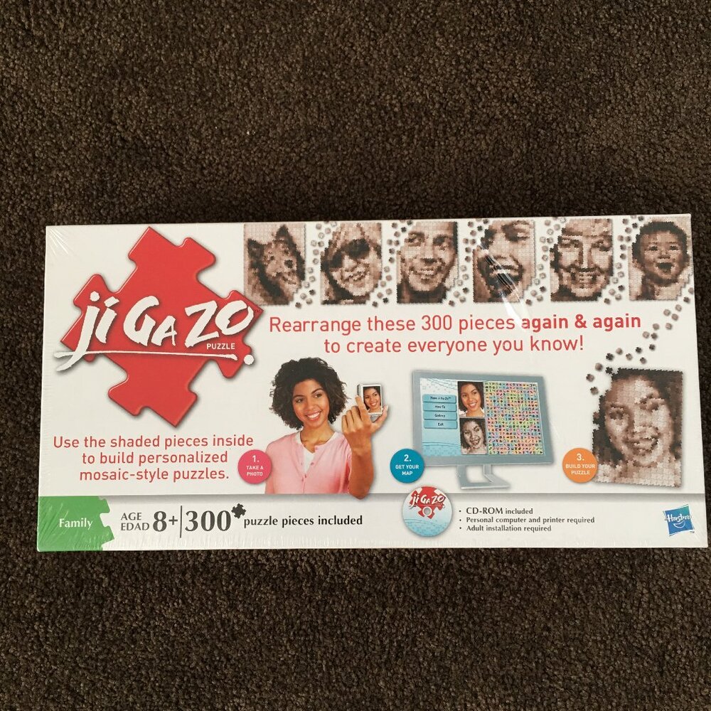 Jigazo puzzle design your own photo image 300 piece puzzle by Hasbro